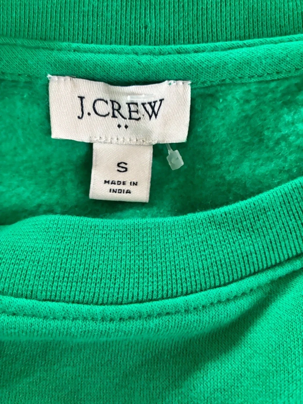 J.Crew Green gold Button-Shoulder Women's sweatshirt. Small preppy